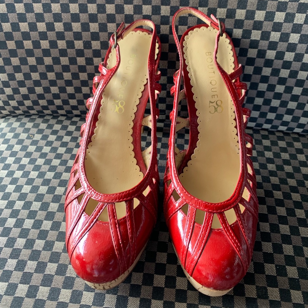 Boutique 58 Red Patent Leather scandals